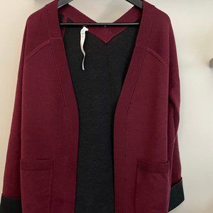 Lululemon Merino Wool Wine Cardigan